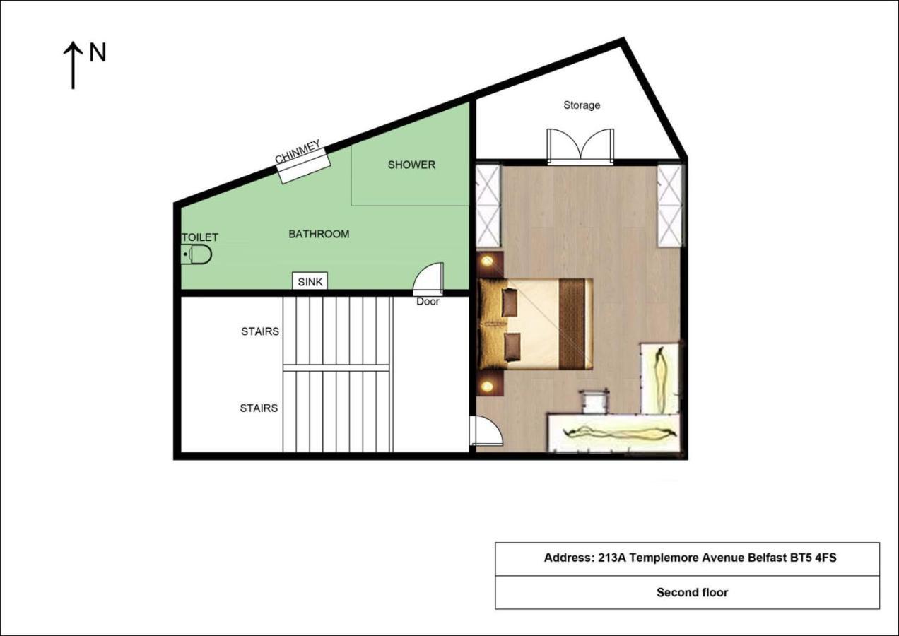 Entire Pinkapt - Free Parking - Up To 4 Guests - 3 Beds - Close To City Centre Belfast Bagian luar foto